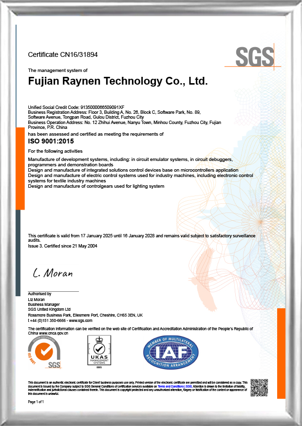 Certificat ISO 9001